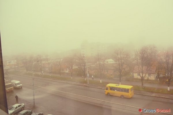 Луцьк в тумані. ФОТО